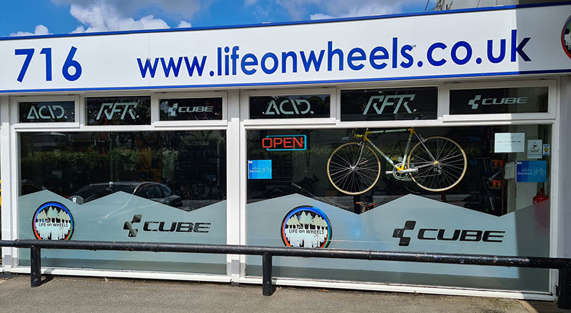 New ebike Showroom front, Life on Wheels